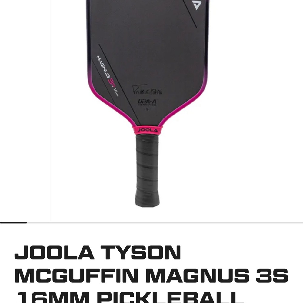JOOLA TYSON MCGUFFIN MAGNUS 3S 16MM PICKLEBALL PADDLE